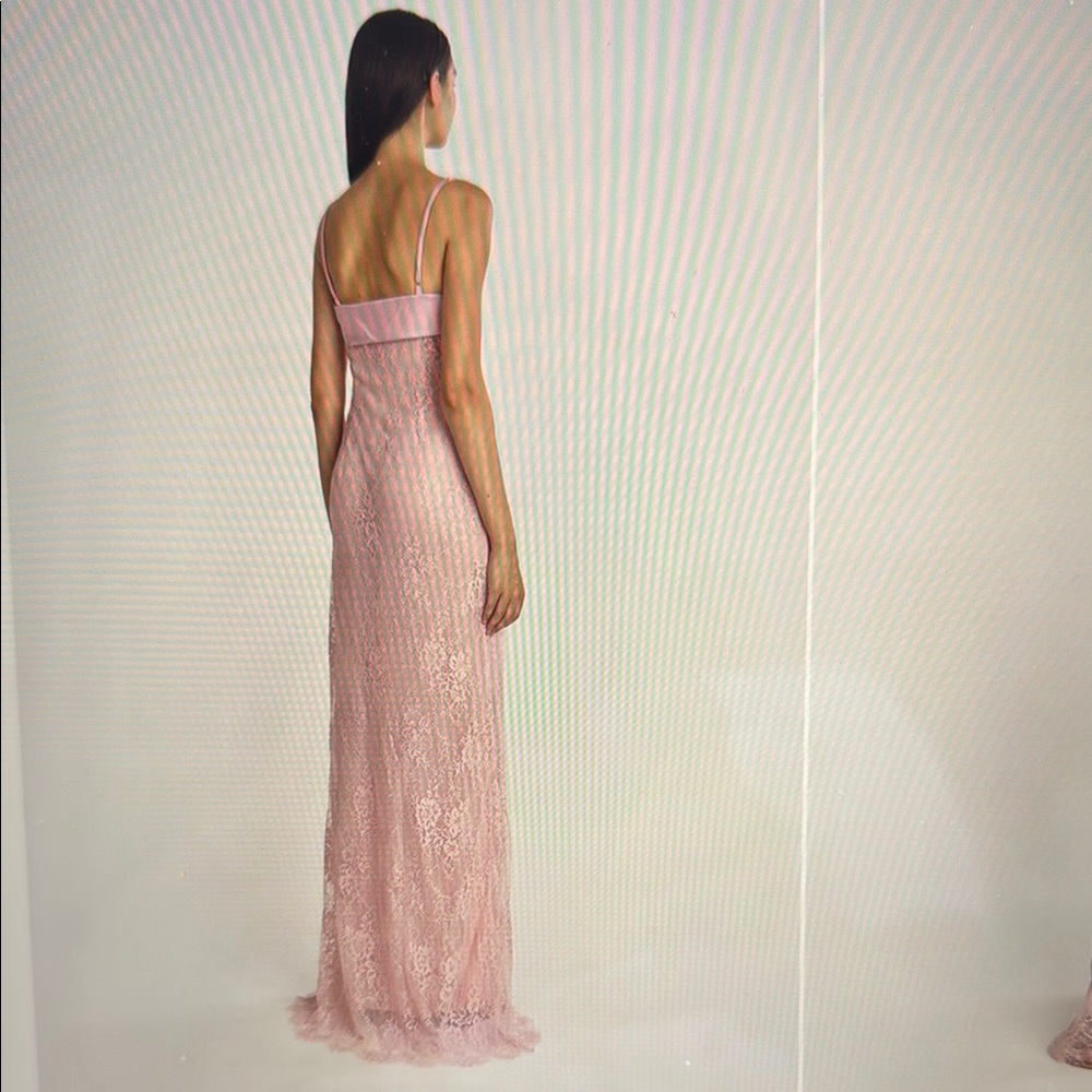 Elegant Pink Lace Dress-Perfect for PROM or Summer Wedding